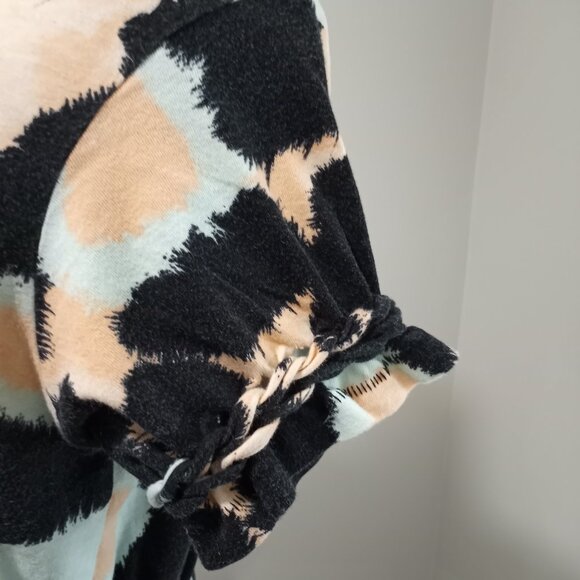 H&M PINK|BLUE|PALE BLUE PEPLUM STYLE SHORT SLEEVE TOP WOMEN SIZE US 6 - Picture 6 of 10